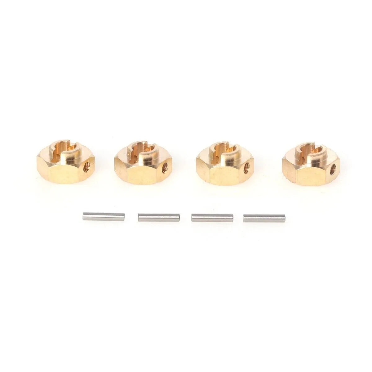 LCX Racing 1/10 RC Crawler Brass Wheel Hex Hubs Adapter 12mm Upgrades Parts Accessories for Axial SCX10 III PRO UTB10