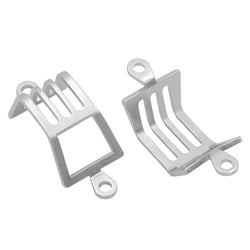 LCX Racing 1/10 RC Crawler Stainless Steel Front Light Lampshade Headlight Shield for Traxxas TRX4 TRX6 Upgrades Accessories