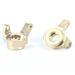 LCX Racing 1/10 RC Crawler CNC Brass Front Axle Steering Knuckles for Axial SCX24 AX24 Upgrades Parts Accessories