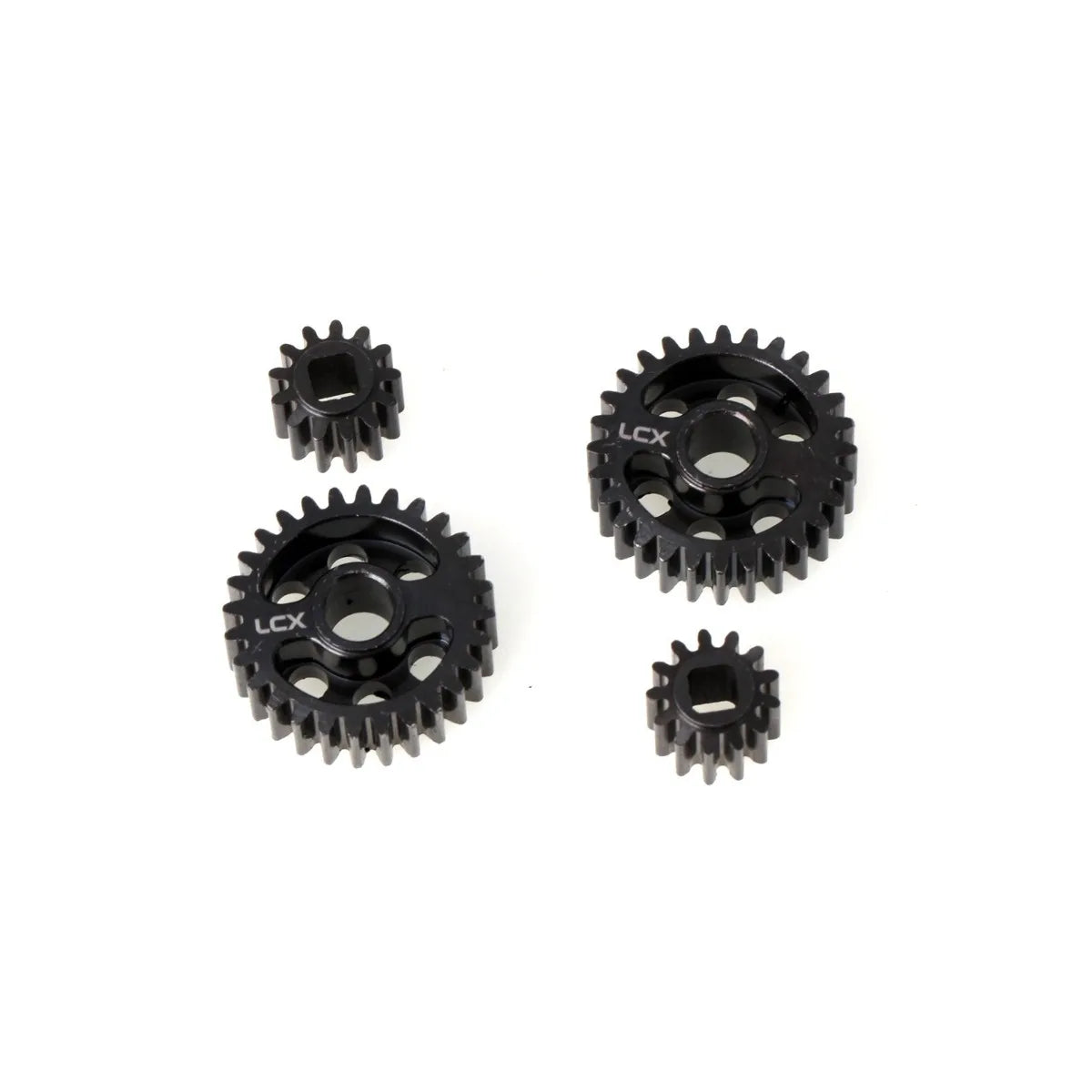 LCX Racing 1/8 RC Crawler Car Hard Steel Front Rear Axle Portal Drive Gear Set 32P 28T/13T Upgrades for Axial AXP8 Gilamon