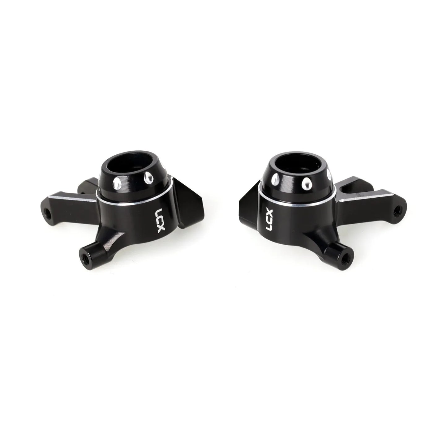 LCX Racing 1/16 RC Truck Aluminum Steering Blocks Steering Knuckles for Traxxas Mini Maxx Mini XRT Upgrades Parts Accessories