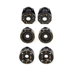 LCX Racing 1/10 RC Crawler Brass Portal Drive Housing Outer Counter Weighs for Traxxas TRX4 TRX6 Upgrades Parts Accessories