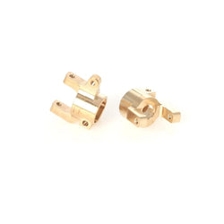LCX Racing 1/10 RC Crawler Brass Caster Blocks C-Hub Carrier AR44 Front Axle for Axial SCX10 II Upgrades Parts Accessories