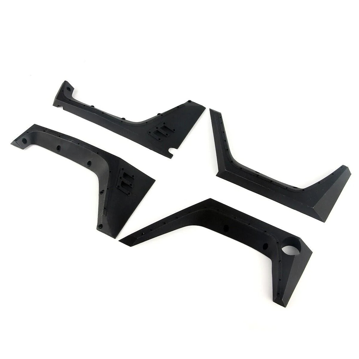 LCX Racing 1/10 RC Crawler DIY Nylon Mud Guard Fender Flare for Axial SCX10 II Wrangler Body Upgrades Parts Accessories