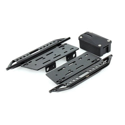 LCX Racing 1/10 RC Crawler Metal Rock Sliders Side Step Foot-Plate for Axial SCX10 II 90046 90047 Upgrades Parts Accessories