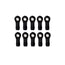 LCX Racing 1/18 RC Crawler Nylon Rod Ends Set 10pcs M2.5 Upgrades Parts Accessories for Traxxas TRX4M