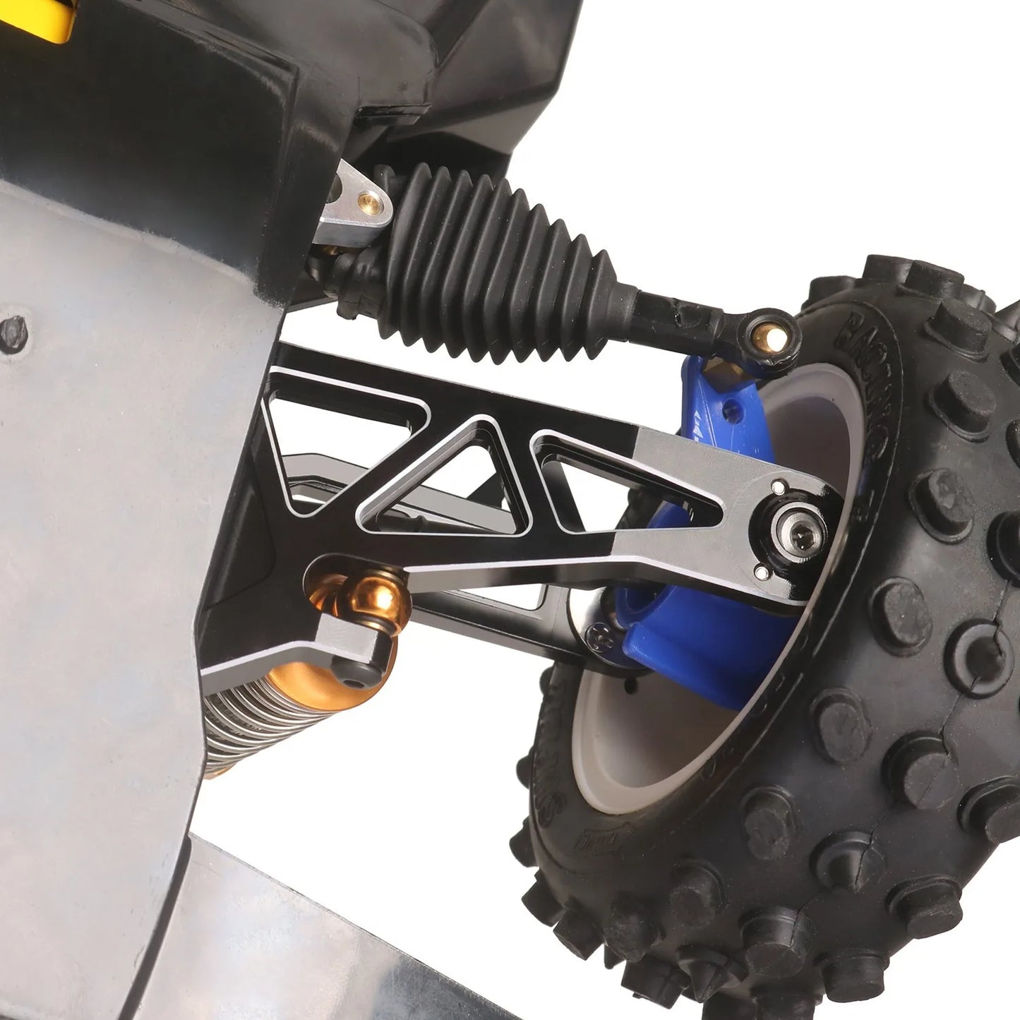 LCX Racing 1/10 RC Truck Car Aluminum Front Suspension Arms Upper/Lower for Tamiya The Bigwig 2017 Upgrades Parts Accessories