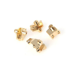 LCX Racing 1/10 RC Crawler Brass Front Rear Axle Mount Suspension Link Mount Set Upgrades Part Accessories for Traxxas TRX4 TRX6