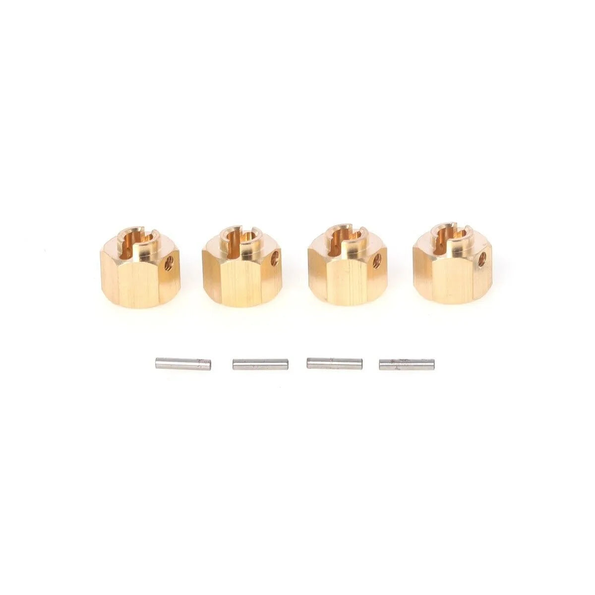 LCX Racing 1/10 RC Crawler Brass Wheel Hex Hubs Adapter 12mm Upgrades Parts Accessories for Axial SCX10 III PRO UTB10