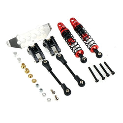 LCX Racing 1/10 RC Crawler Aluminum Rear Cantilever Kit Suspension Shock Set for Traxxas TRX4 Upgrades Parts Accessories