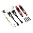 LCX Racing 1/10 RC Crawler Aluminum Rear Cantilever Kit Suspension Shock Set for Traxxas TRX4 Upgrades Parts Accessories