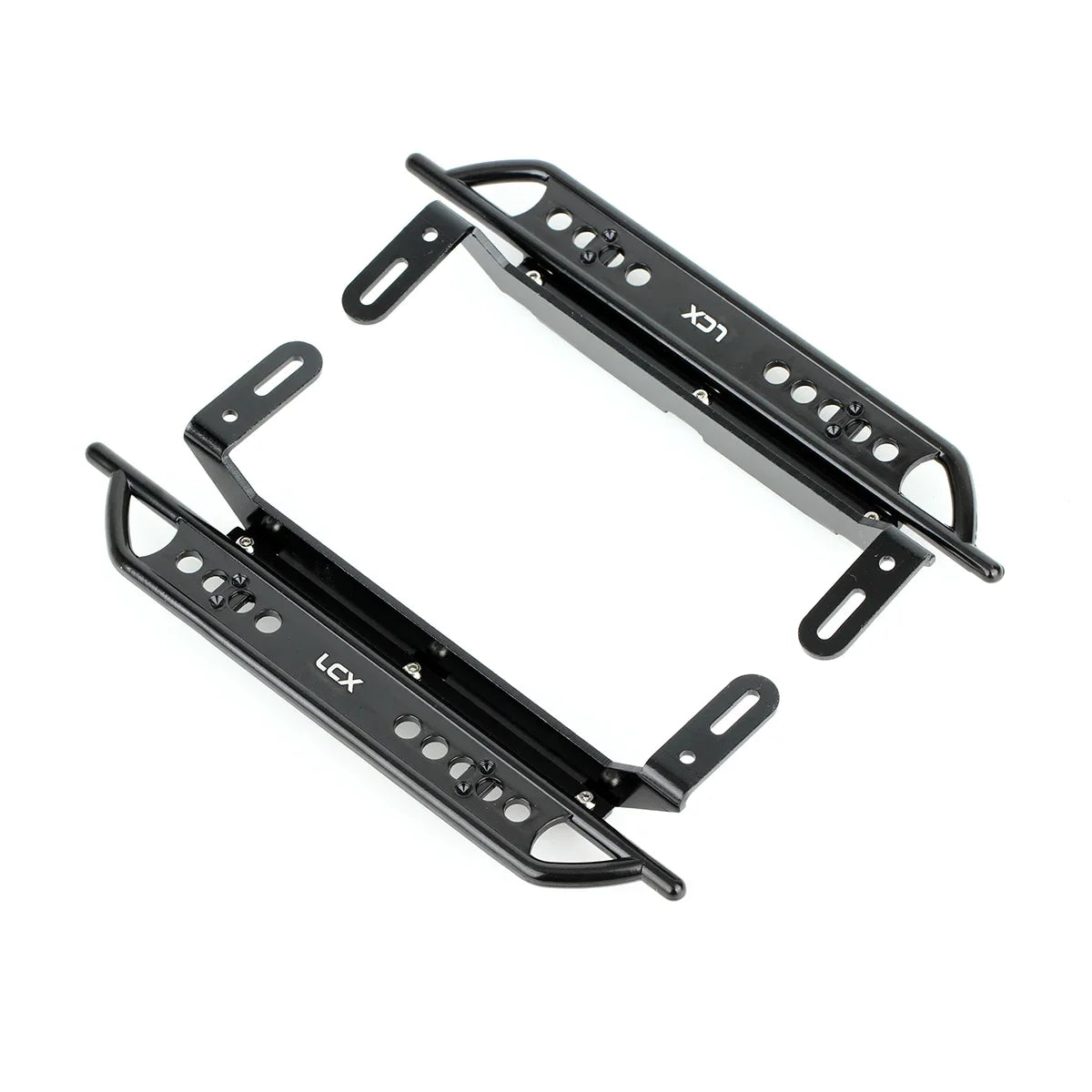 LCX Racing 1/10 RC Crawler Car Aluminum Rock Sliders Side Step Running Foot Plate for Traxxas TRX4 Upgrades Parts Accessories