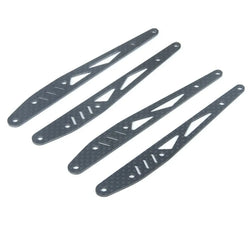 LCX Racing 1/10 RC Crawler Carbon Fiber Rear Lower Link Reinforce Plate for Axial RBX10 RYFT Upgrades Parts Accessories