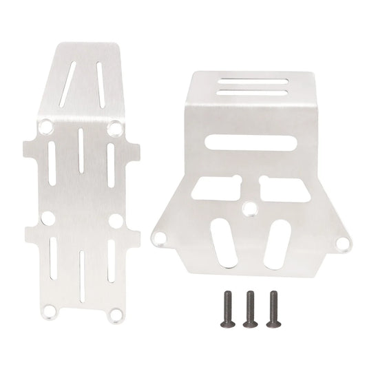 LCX Racing 1/10 RC Stainless Steel Skid Plate Guard Chassis Armor for Tamiya Hornet EVO Grasshopper Upgrades Parts Accessories