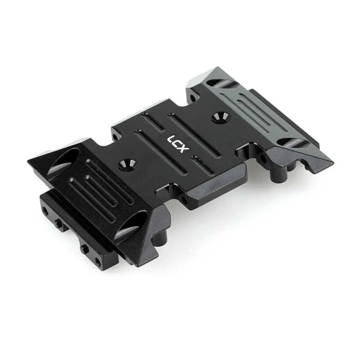 LCX Racing 1/10 RC Crawler Car Aluminum Center Skid Plate Transmission Mount for Axial SCX10 III Upgrades Parts Accessories