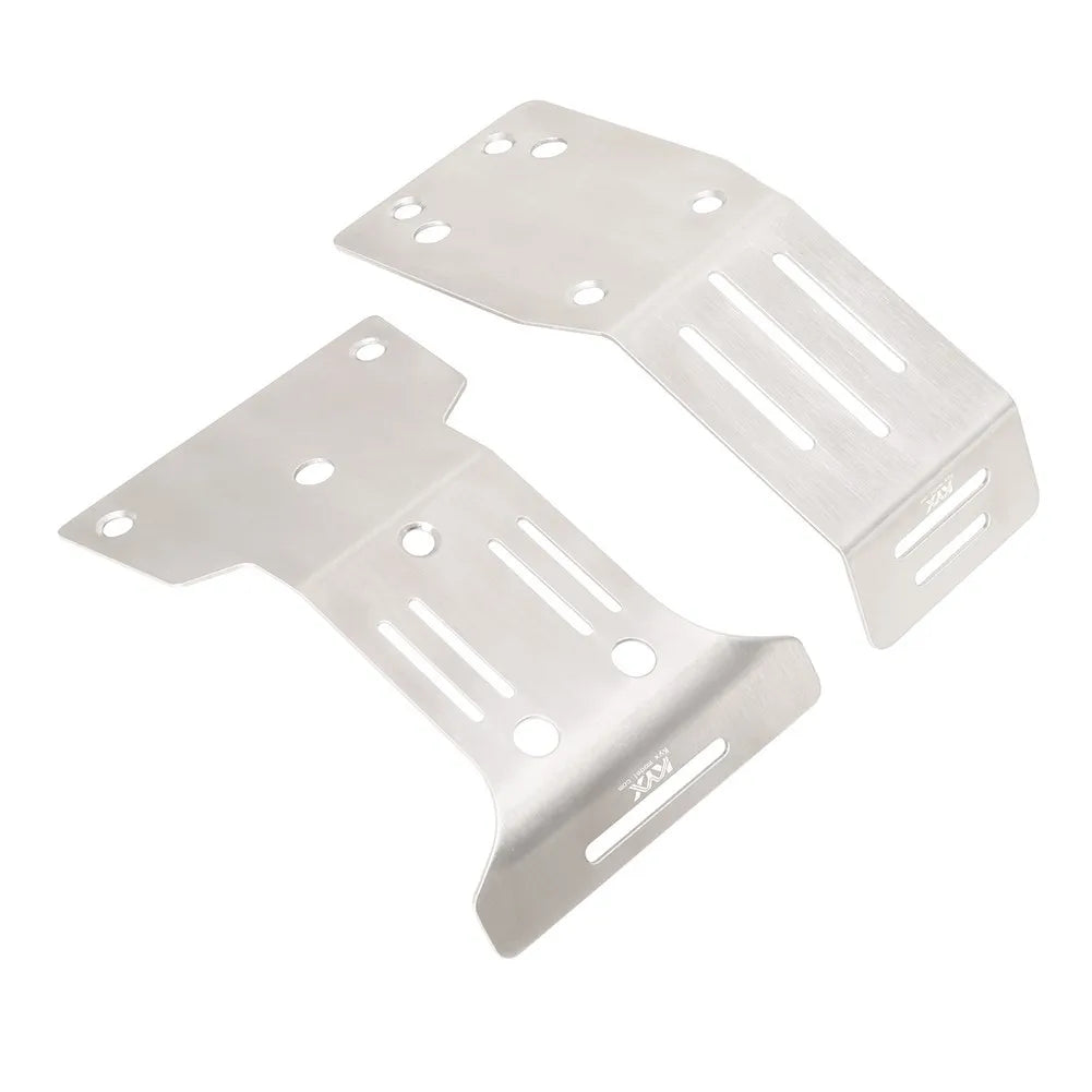 LCX Racing 1/10 RC Truck Stainless Steel Skid Plate Guard Chassis Armor for Tamiya DT-04 Fighter NXGEN Upgrades Part Accessories