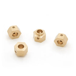 LCX Racing 1/10 RC Crawler Car Brass 12x8mm Wheel Hex Hub Drive Adapter for Traxxas TRX4 TRX6 Upgrades Parts Accessories