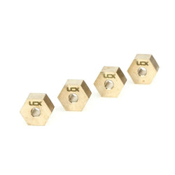 LCX Racing 1/18 RC Truck Car CNC Brass 12mm*7.5mm Wheel Hex Adapter for Axial UTB18 Capra Upgrades Parts Accessories
