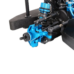 LCX Racing 1/10 RC Truck Aluminum Front Steering Knuckle Caster Block for Tamiya XV-02 PRO Upgrades Parts Accessories