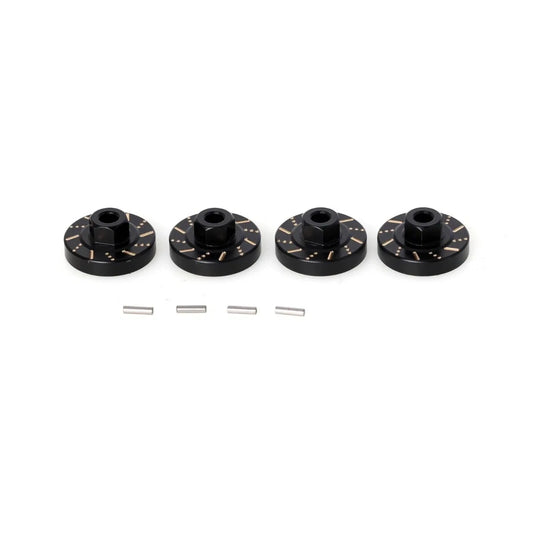 LCX Racing 1/18 RC Crawler Brass Wheel Hex Adapter Counter Weights for Traxxas TRX4M Upgrades Parts Accessories