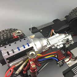 LCX Racing 1/10 RC Crawler CNC Aluminum 2-Speed Transmission Gearbox for Axial SCX10 II 90046 90047 Upgrades Parts Accessories