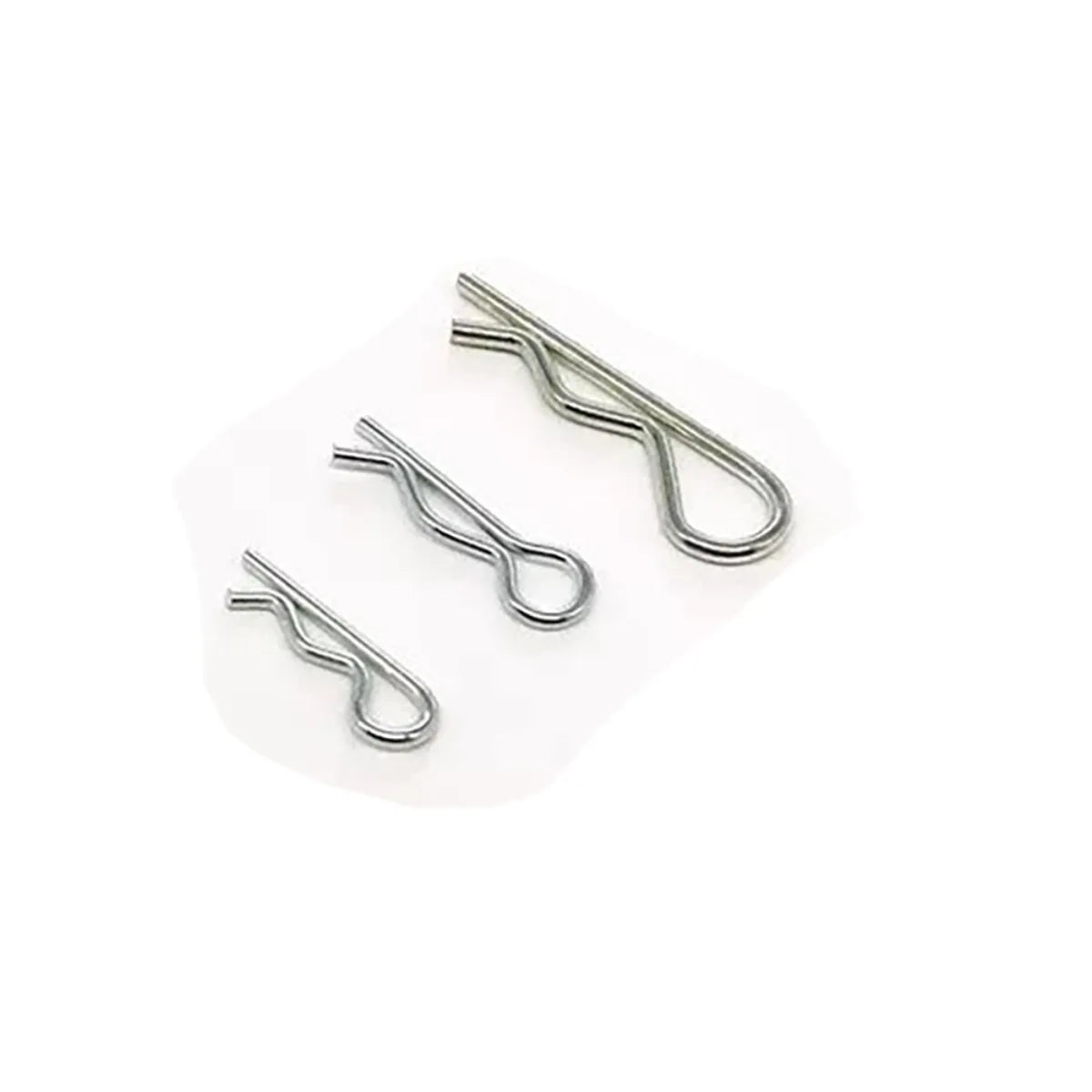 LCX Racing Stainless Steel RC Body Clips 16mm 20mm 30mm for 1/8 1/10 1/16 RC Truck Crawler Car, Upgrades Parts Accessories