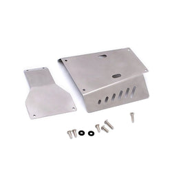 LCX Racing 1/10 RC Crawler Car Stainless Steel Skid Plate Guard Chassis Armor for Tamiya CC-01 Upgrades Parts Accessories