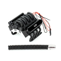 LCX Racing 1/10 RC Crawler Aluminum Heat Sink w/Cooling Fan for Traxxas TRX4 TRX6 Axial SCX10 II III Upgrades Parts Accessories