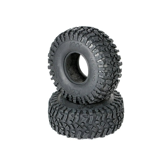 LCX Racing 1/10 RC Crawler Car Rubber 1.9" Beadlock Wheel Tire 118*45mm for TRX4 TRX6 SCX10 II III PRO Upgrades Accessories