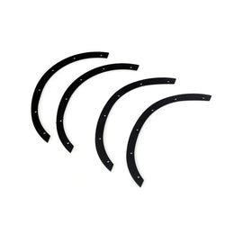 LCX Racing 1/10 RC Crawler Stainless Steel Front Rear Fender Flare 4pcs for Traxxas TRX4 2021 Bronco Upgrades Part Accessories