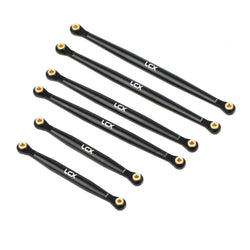 LCX 1/24 RC Crawler Car CNC Aluminum Suspension Link Set for Axial SCX24 JT Gladiator Upgrades Parts Accessories