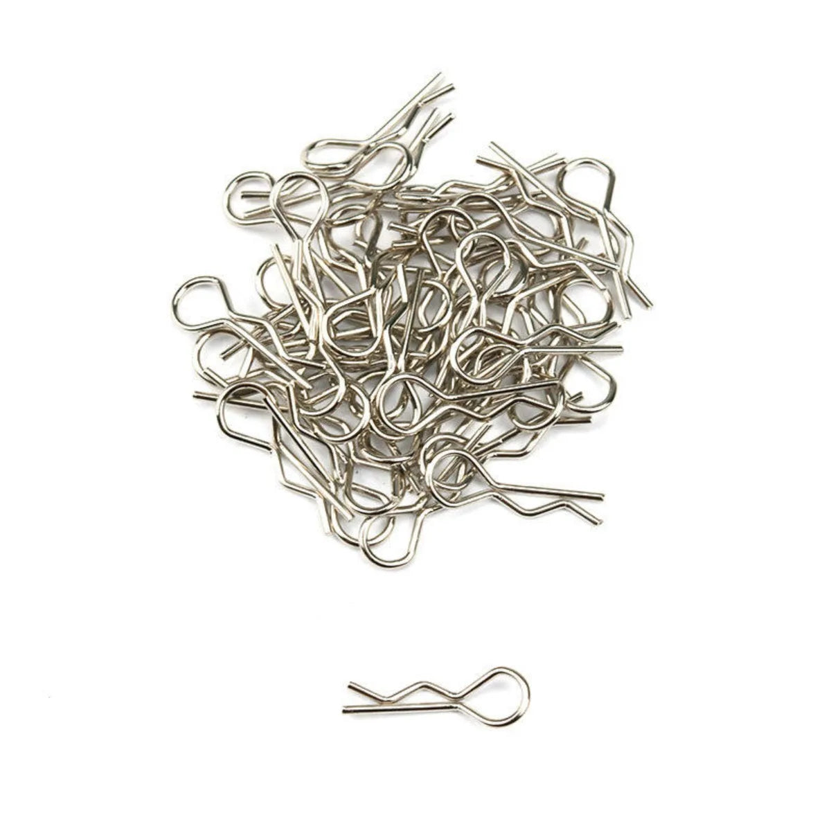 LCX Racing Stainless Steel RC Body Clips 16mm 20mm 30mm for 1/8 1/10 1/16 RC Truck Crawler Car, Upgrades Parts Accessories