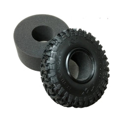LCX Racing 1/10 RC Crawler Car Rubber 2.2" Beadlock Wheel Tire Foam 138*55mm for TRX4 Wraith RR10 Upgrades Parts Accessories