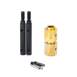 LCX Racing 1/10 RC Crawler Portal Stub Axle Drive Shaft 14mm Wheel Hex for Traxxas TRX4 TRX6 Upgrades Parts Accessories