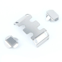 LCX 1/24 RC Crawler Car Stainless Steel Chassis Armor Skid Plate Guard Axle Guard for Axial SCX24 Upgrades Parts Accessories