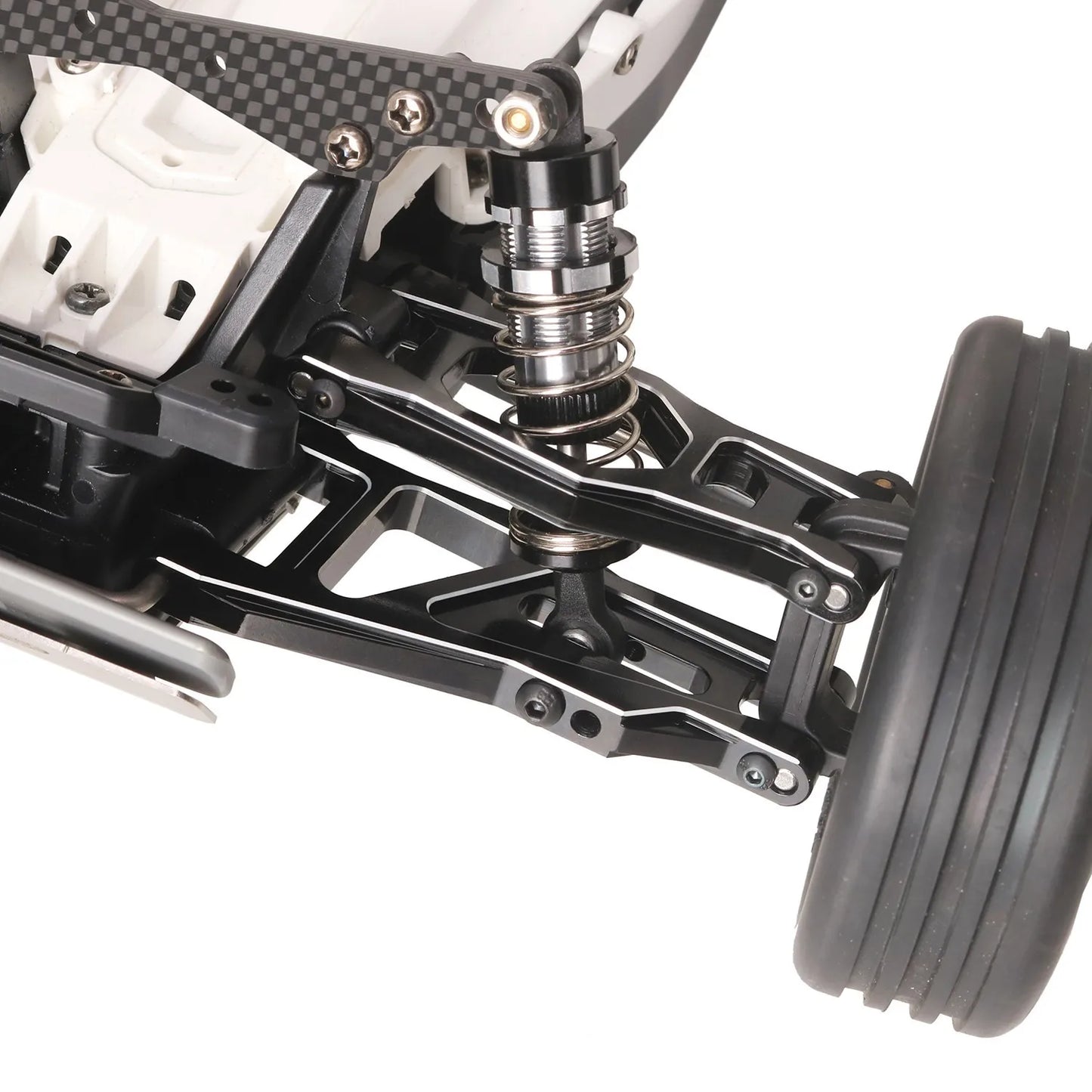LCX Racing 1/10 RC Truck  Aluminum Front Rear Suspension Arms for Tamiya DT-04 Fighter NXGEN Upgrades Parts Accessories