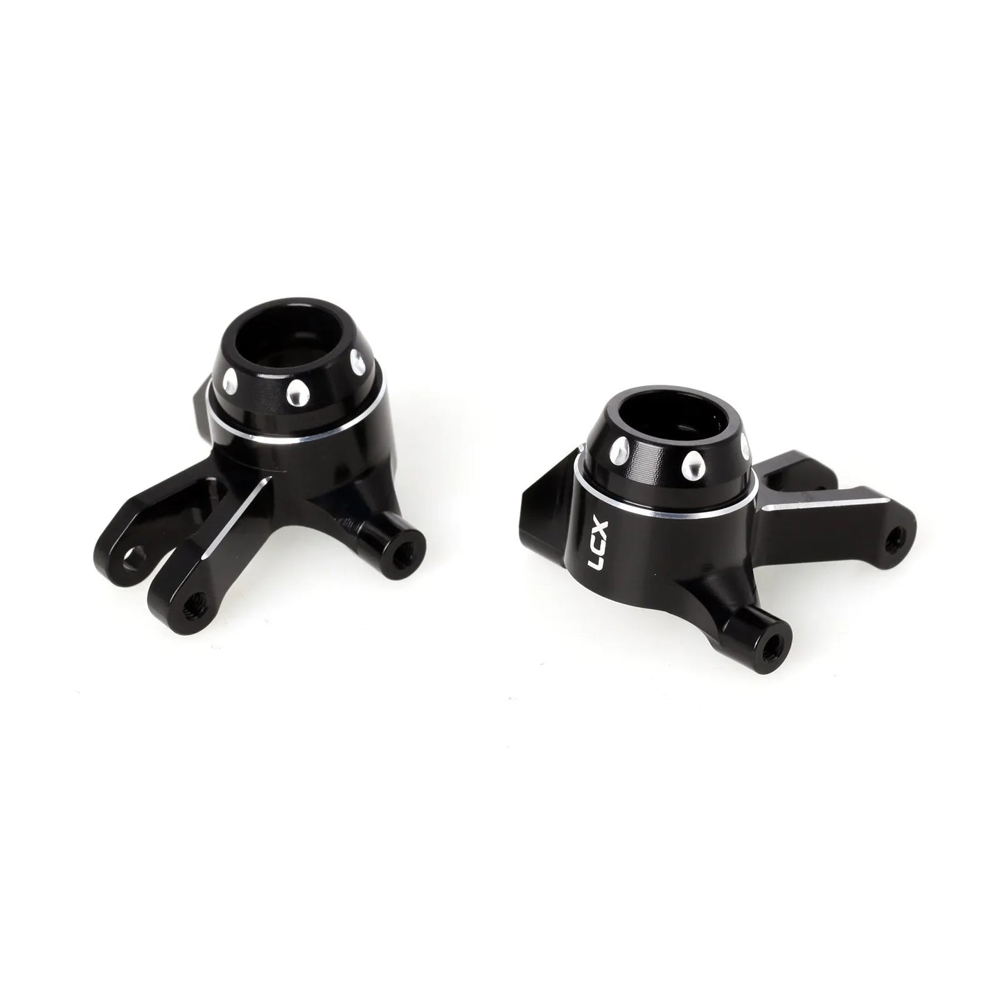 LCX Racing 1/16 RC Truck Aluminum Steering Blocks Steering Knuckles for Traxxas Mini Maxx Mini XRT Upgrades Parts Accessories