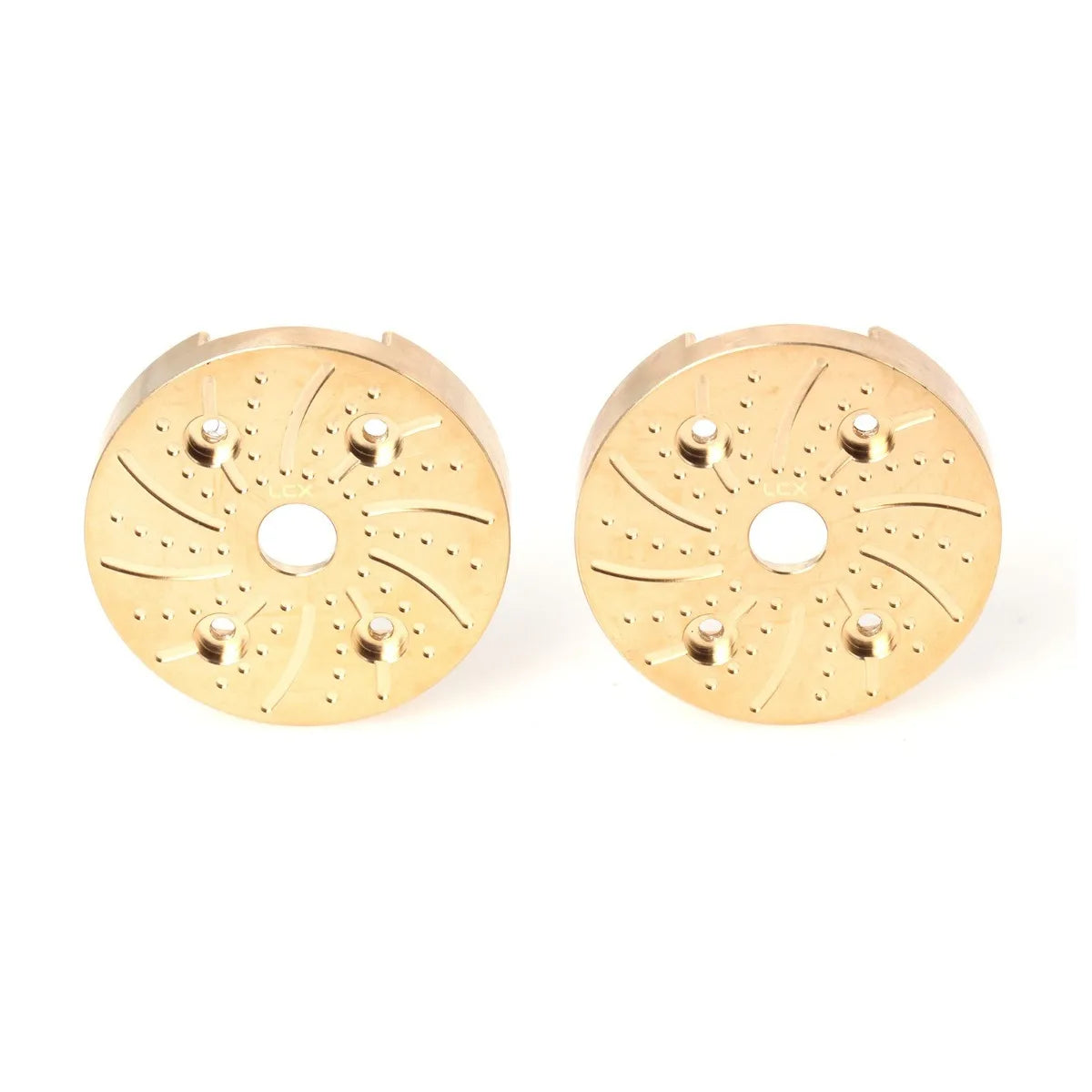 LCX Racing 1/8 RC Car AF16P Portal Axle Brass Cover Plates Axle Cap Counterweight for Axial AXP8 Gilamon, Upgrades Accessories