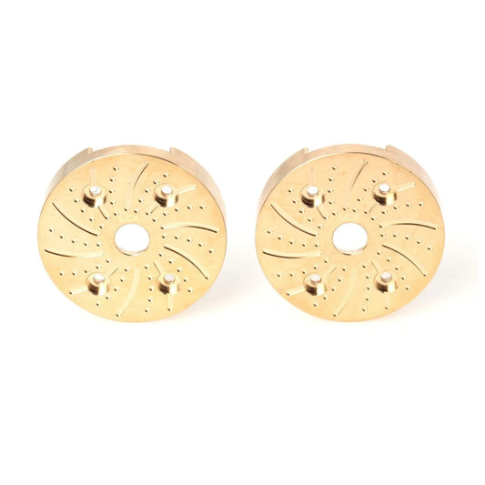 LCX Racing 1/8 RC Car AF16P Portal Axle Brass Cover Plates Axle Cap Counterweight for Axial AXP8 Gilamon, Upgrades Accessories