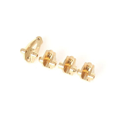 LCX Racing 1/10 RC Crawler Brass Front Rear Axle Mount Suspension Link Mount Set Upgrades Part Accessories for Traxxas TRX4 TRX6