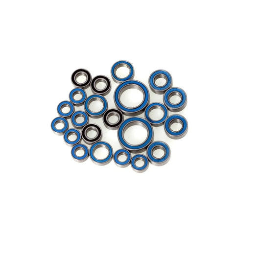LCX Racing 1/18 RC Stainless Steel Bearing Set Sealed Complete Set 22pcs for Traxxas TRX4M Upgrades Parts Accessories