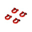 LCX Racing 1/10 RC Crawler 4pcs Bumper Tow Shackle Set Upgrades Parts Accessories for TRX4 TRX6 SCX10 II III PRO Gen8 Gen9