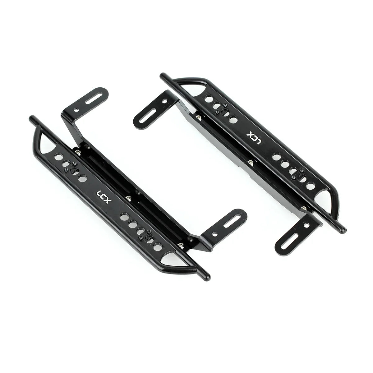 LCX Racing 1/10 RC Crawler Car Aluminum Rock Sliders Side Step Running Foot Plate for Traxxas TRX4 Upgrades Parts Accessories