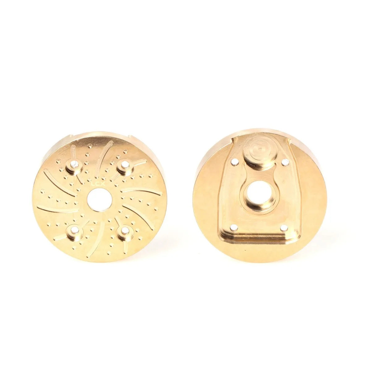 LCX Racing 1/8 RC Car AF16P Portal Axle Brass Cover Plates Axle Cap Counterweight for Axial AXP8 Gilamon, Upgrades Accessories