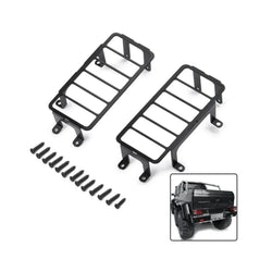 LCX Racing 1/10 RC Crawler Metal Black LED Light Cover Guard Grille Upgrades Parts Accessories for Traxxas TRX6