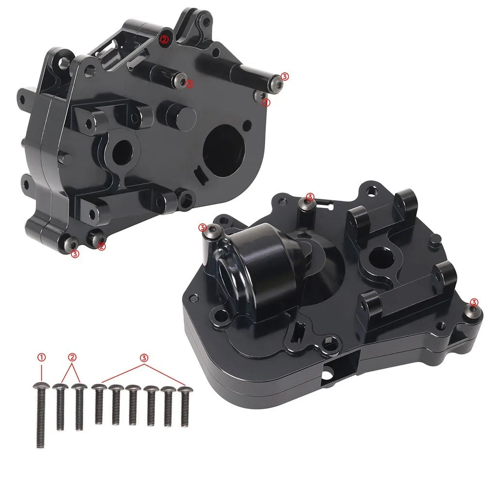 LCX Racing 1/10 Aluminum Rear Transmission Housing Gearbox Case for Tamiya Hotshot II The Bigwig 2017 Upgrades Parts Accessories