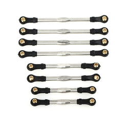 LCX Racing 1/18 RC Crawler Stainless Steel Suspension Link Set for Traxxas TRX4M Upgrades Parts Accessories