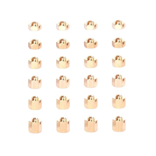 LCX Racing 1/10 RC Crawler Brass Wheel Hex Hubs Adapter 12mm Upgrades Parts Accessories for Axial SCX10 III PRO UTB10