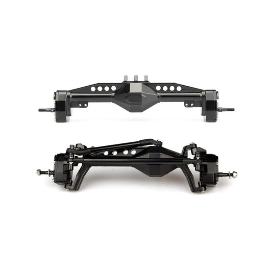 LCX Racing 1/10 RC Crawler Car Aluminum Front Rear AR45P Portal Axle Complete Set for Axial SCX10 III Upgrades Accessories