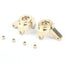 LCX Racing 1/10 RC Crawler CNC Brass Front Axle Steering Knuckles for Axial SCX24 AX24 Upgrades Parts Accessories